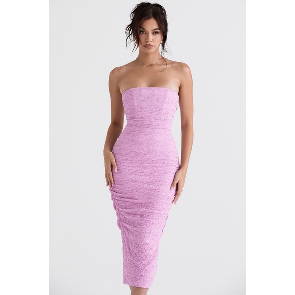 NEW House of CB Tana Pink Strapless Dress Small - Picture 6 of 15